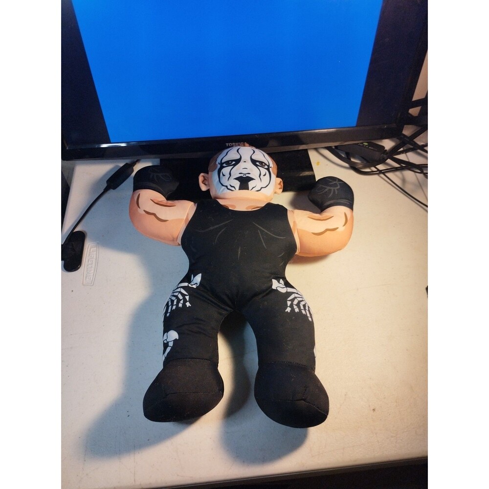 Sting AEW Wrestling Buddies 16" Talking Plush - Works!